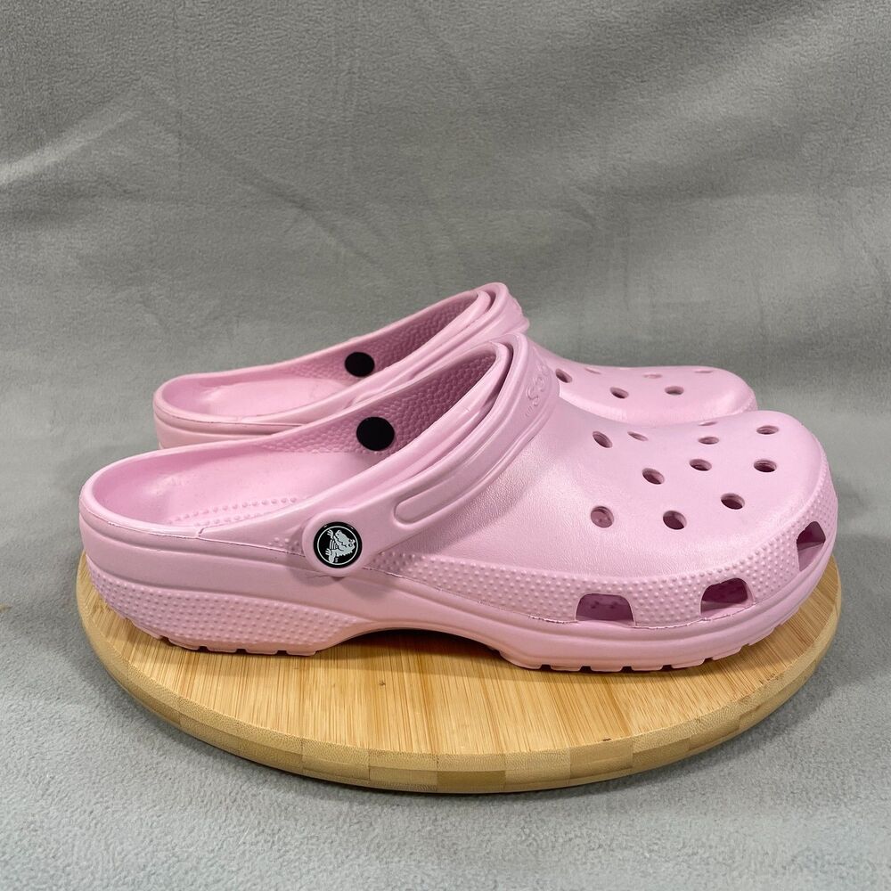 Crocs Classic Clog Slip On Shoes Unisex Mens Size 10 Womens Size 12 Pink